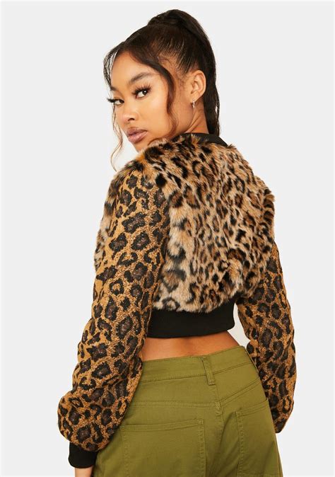 leopard print cropped jacket